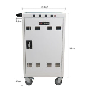Mobile Charging Cart For Tablets & Laptops - 35 Device Capacity