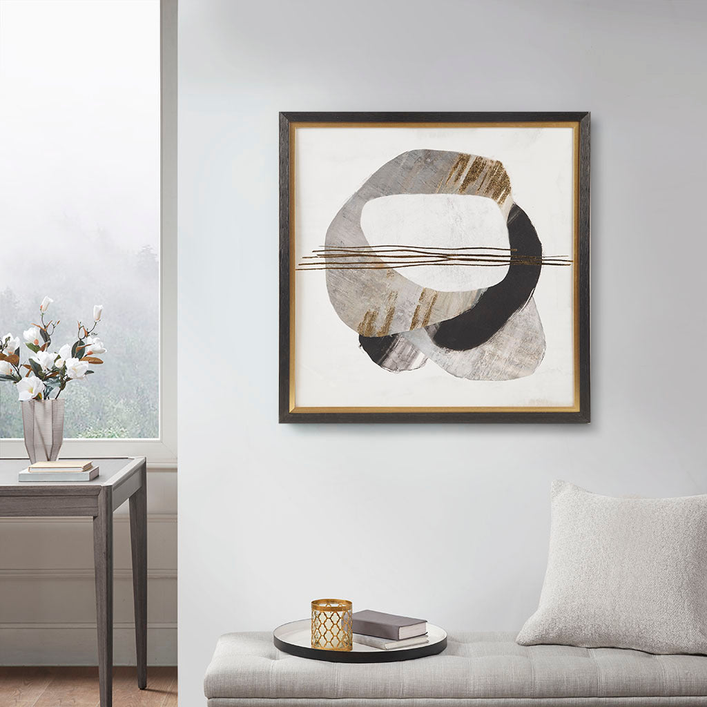 Auric-Beam™-—-Luxe-Gold-Foil-Abstract-Framed-Canvas-Wall-Art-Wall-Art
