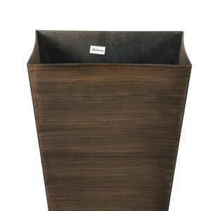 Outsunny 28" Tall Outdoor Planters, Set of 3 Large Taper Planters