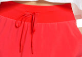 Zella Taylor Performance Skort, Red Hibiscus, Size Large