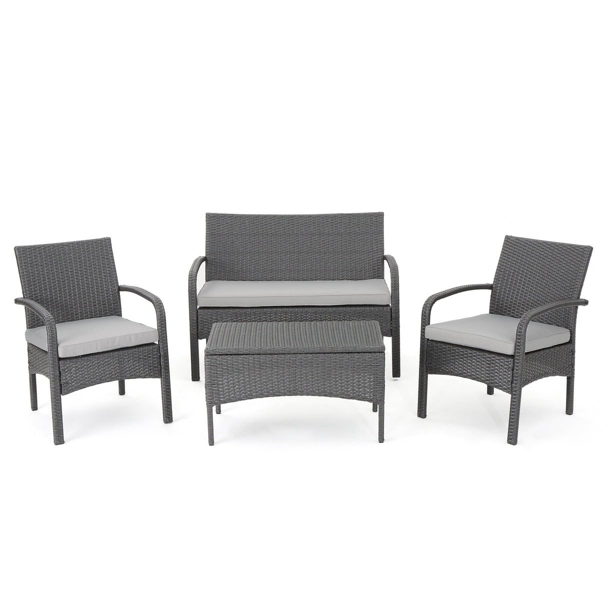 Cordoba KD Wicker 4 Piece Chat Set
