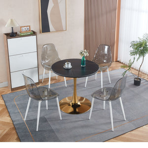 Mid-Century Tulip Table With Round Top, Pedestal Base