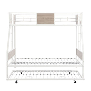Modern Metal Bunk Bed With Dual Side Ladder And Metal Desig