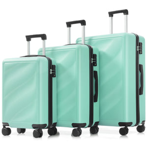 Luggage Set 3 Piece Lightweight Durable ABS Suitcases with Spinner Wheels and TSA Lock