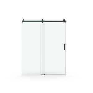 Frameless Soft-Closing Shower Door, 1/4" Tempered Glass Single Sliding