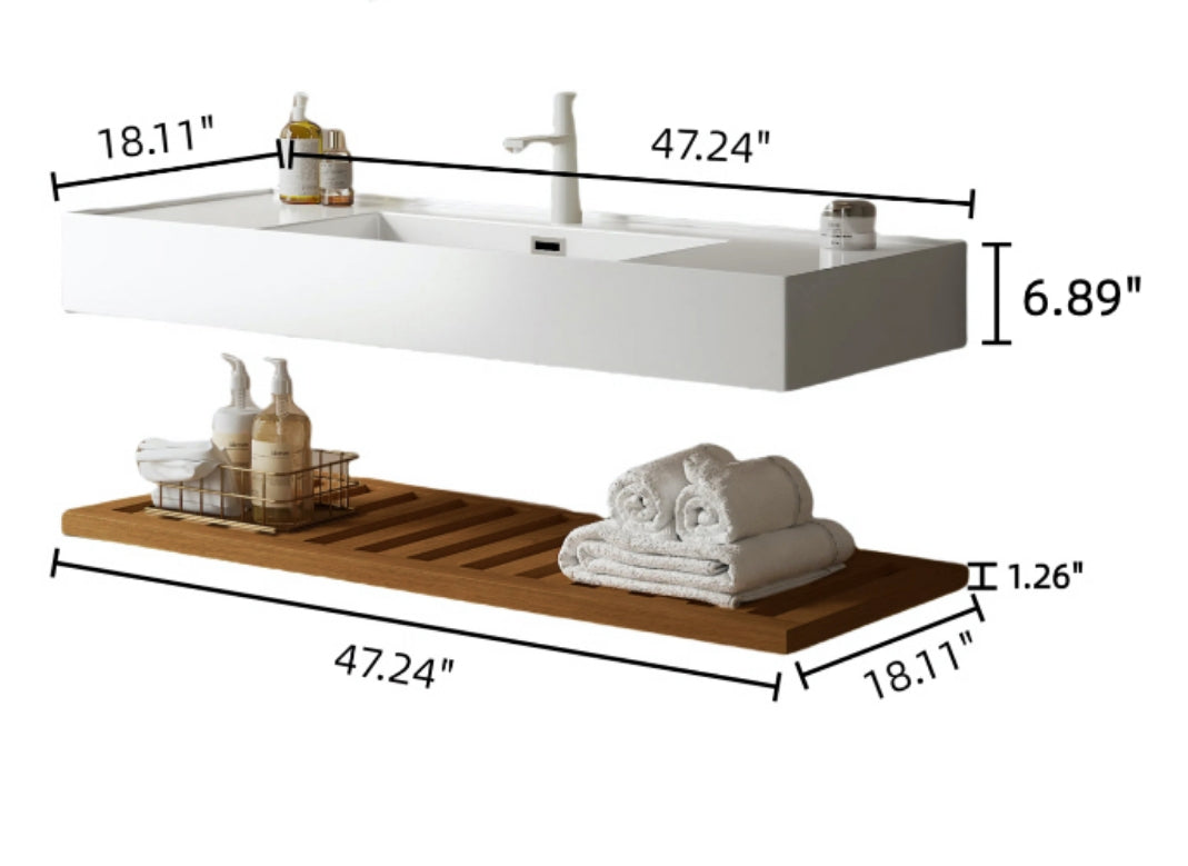 LEDE 48" Bathroom Vanity with Vessel Sink
