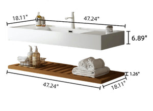 LEDE 48" Bathroom Vanity with Vessel Sink