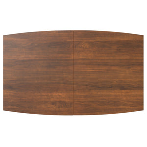 Rectangular Dining Table with Durable Solid Rubberwood Construction - Brown