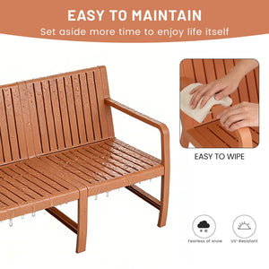 1 Piece Indoor / Outdoor 3 Seater Sofa, UV-Resistant, Waterproof And Durable