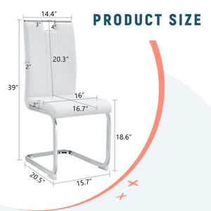 Bow Shaped Chairs, Ergonomic Design, Non-Slip Base