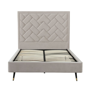Crosby - Bed With Upholstered Headboard And Slats