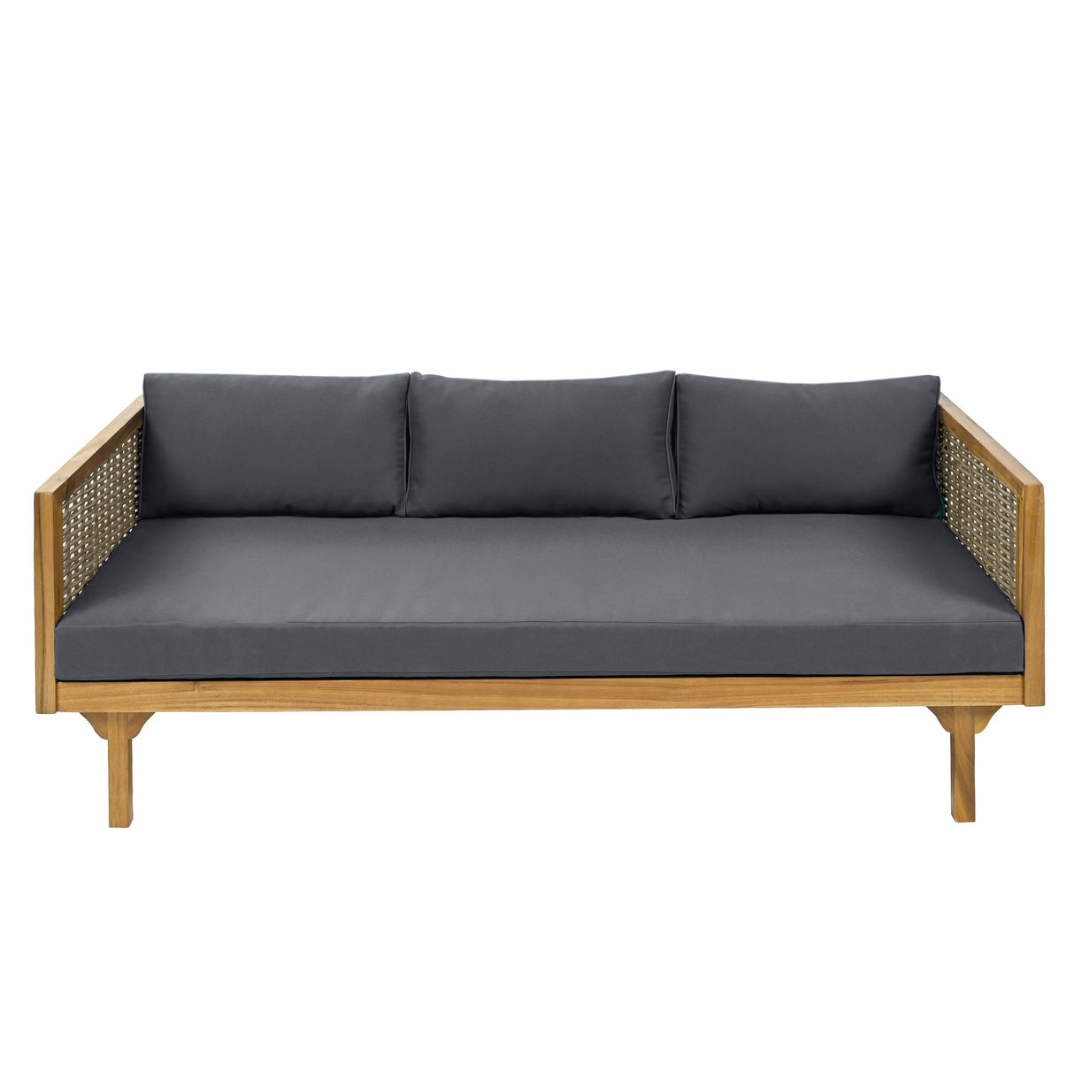 Claremont 3 Seater Daybed With Rattan Arms