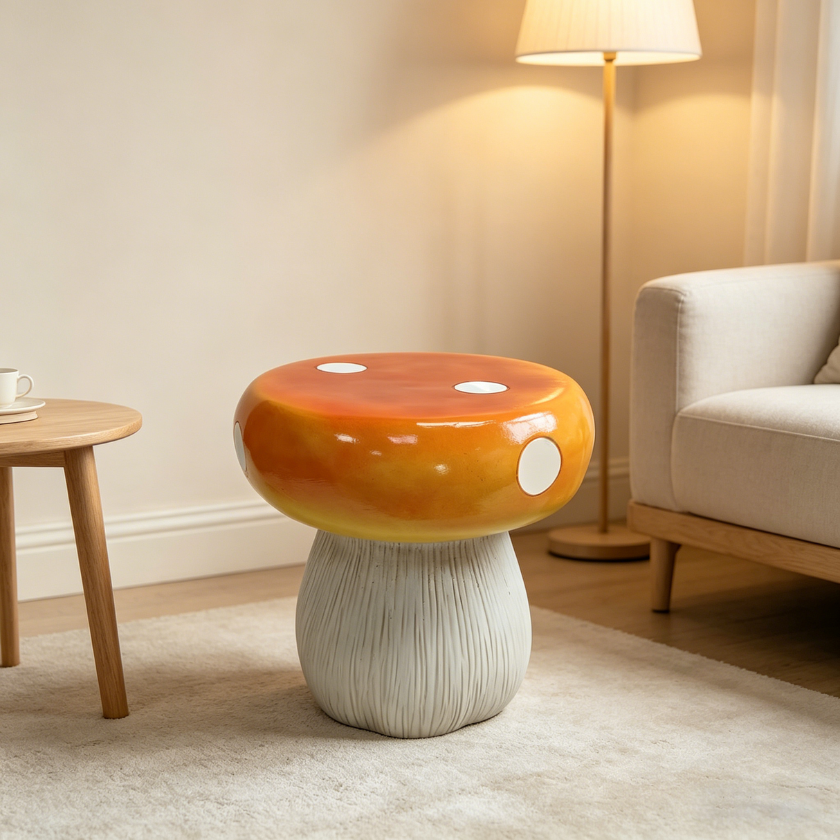 Mushroom Resin Model Stool