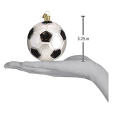 Soccer Ball Glass Ornament
