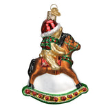 Rocking Horse Teddy Ornament by Old World Christmas