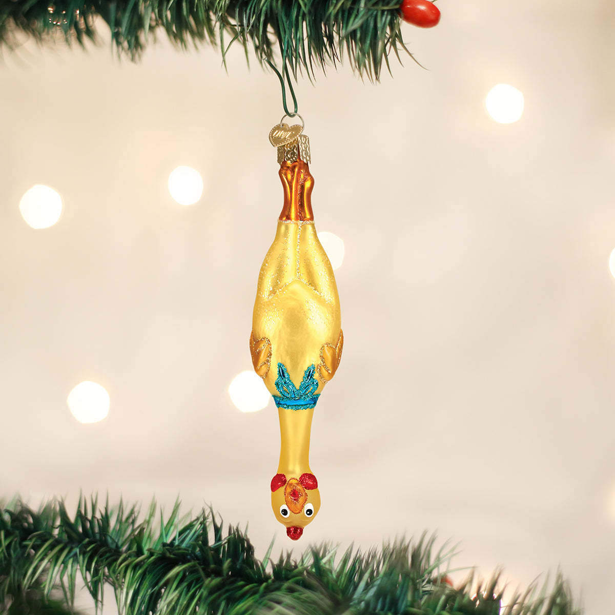 Rubber-Chicken-Ornament-Christmas-Ornaments