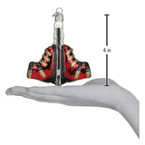 Ski Boots Ornament Glass 4 x 3.5 x 0.75 Inches