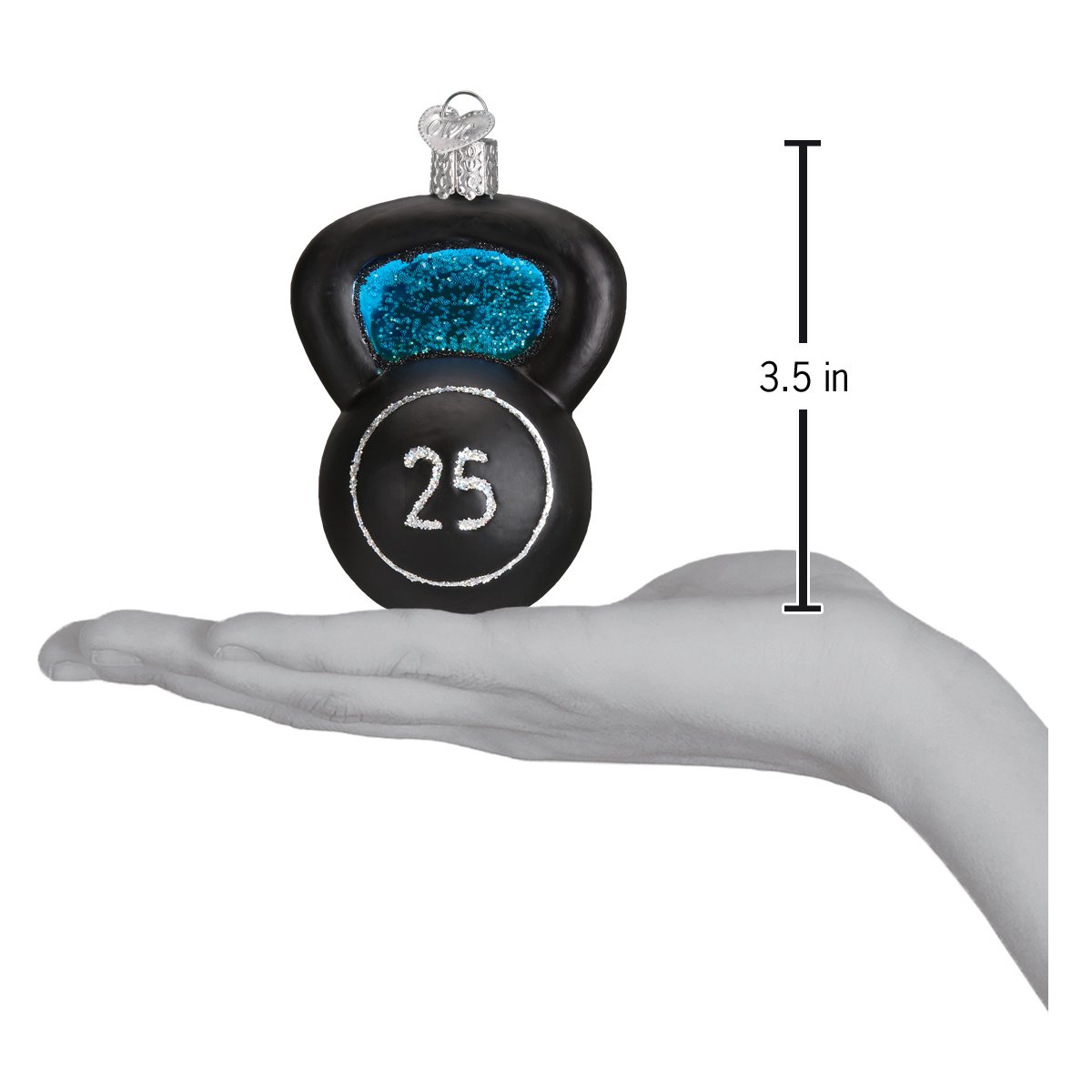 Kettlebell Weight Ornament 3.5x2.5x2 Inch