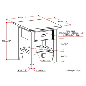 Redmond - Handcrafted End Table