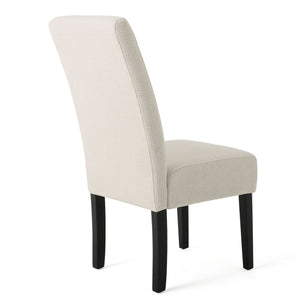 Upholstered Dining Chairs, Modern Fabric Dining Room Chair (Set of 2) - Beige