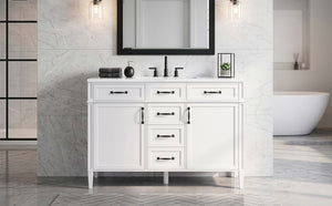 48 Inch Bathroom Vanity with Composite Sink Top