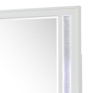 Abigale - Mirror For Dresser Top Made With LED (Includes Only Mirror) - White