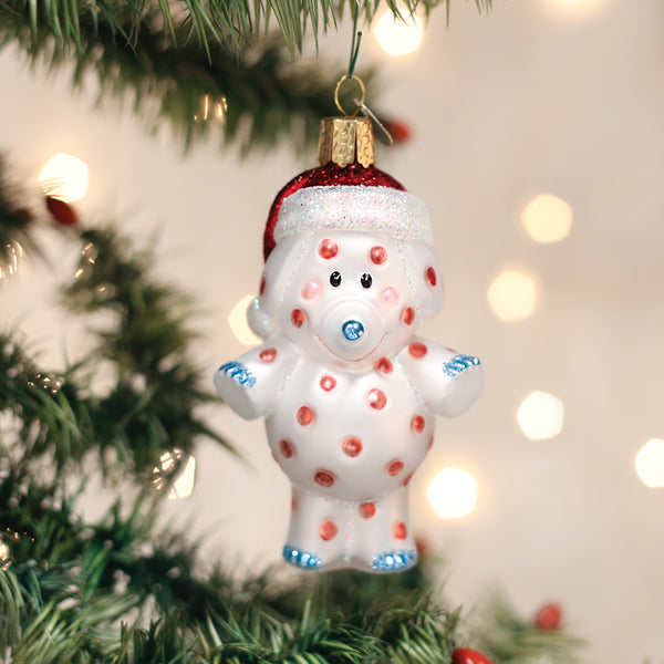 Spotted Elephant Ornament 4x2.5x2 Inches by Old World Christmas