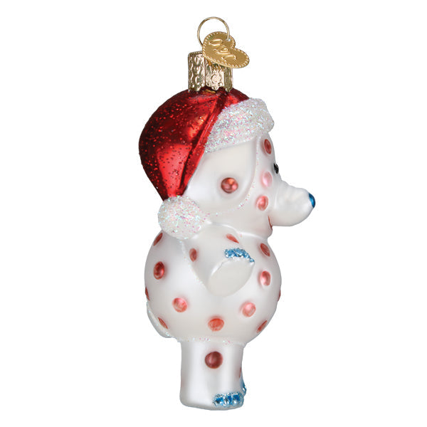 Spotted Elephant Ornament 4x2.5x2 Inches by Old World Christmas