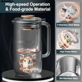 8-in-1 Nut Milk Maker Machine – 35oz Soy, Almond, Oat, Plant-Based Milk Maker