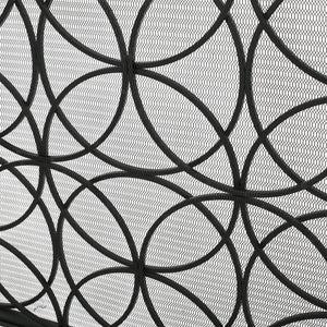 Thayer - Single Panel Iron Fireplace Screen With Geometric Design