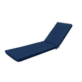 Outdoor Chaise Lounge Chair Cushion - Navy Blue Polyester