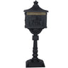 Cast Aluminum Mailbox with Durable Construction – Dark Brown, Black, or White