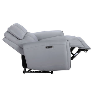 Jeromie - Power Motion Sofa With USB Port - Gray Synthetic Leather