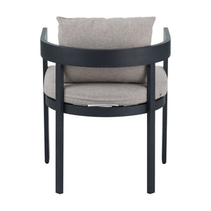 Outdoor Patio 7PCS Dining Set with Aluminum Chairs and Acacia Wood Table