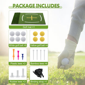 5'x4' Golf Hitting Mat with Cross Stance Guide