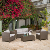 4 Piece Outdoor Set (Beige)