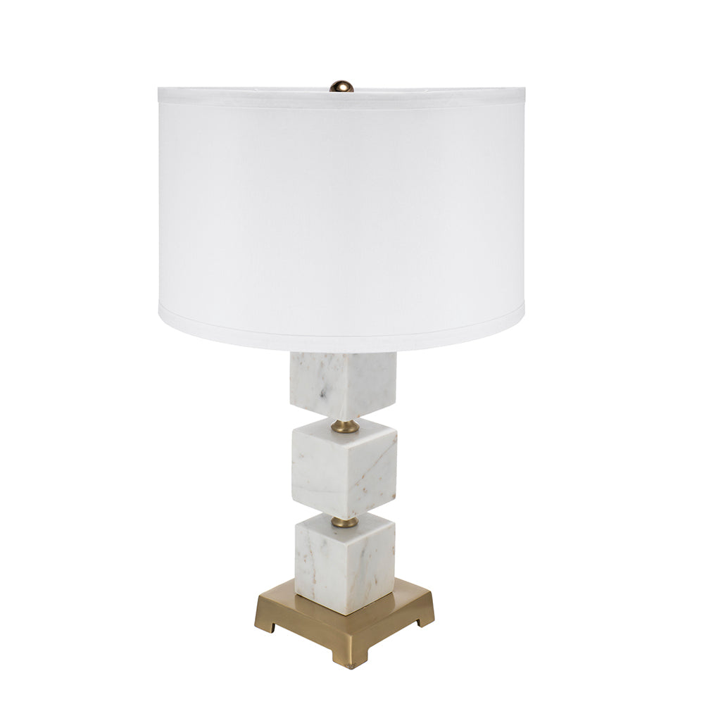 D16x26.5'-White-Marble-Cube-Table-Lamp-with-Gold-Base-and-Body-Table-Lamps