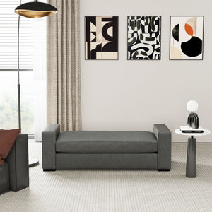 Ottoman With Unique Armrest Design For Living Spaces