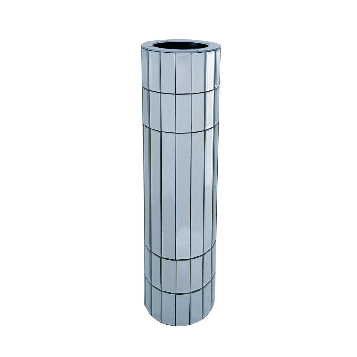 29.92" Tall Floor Vase Mirrored