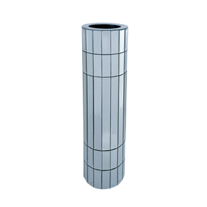 29.92" Tall Floor Vase Mirrored