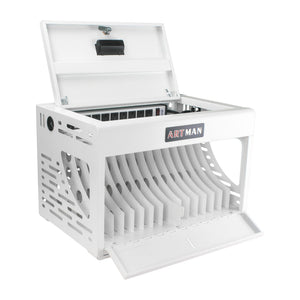 16 Bay Charging Cabinet For Laptop book, Locking Charging Station