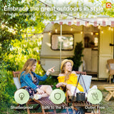 100FT Solar String Lights Outdoor – Waterproof LED Globe Lights for Patio & Garden