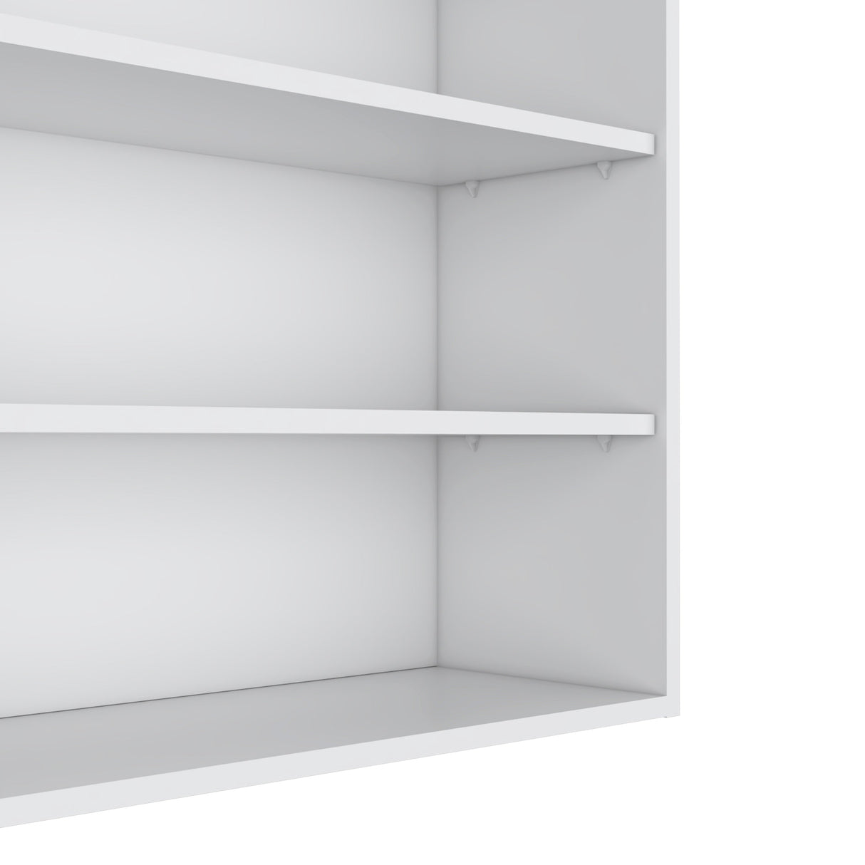 Chinle Wall Cabinet in Melamine with Open Storage
