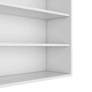 Chinle Wall Cabinet in Melamine with Open Storage