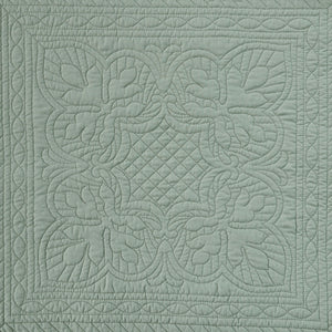 6 Piece Reversible Scalloped Edge Daybed Cover Set - Seafoam