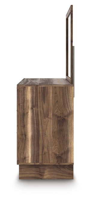 Chirason - Dresser And Mirror - Brown