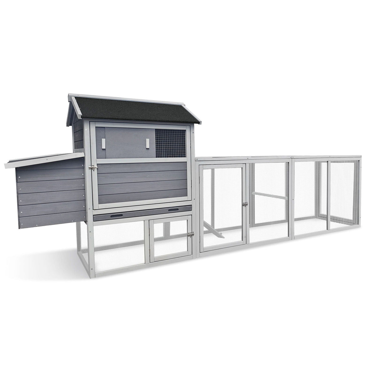 Chicken Coop With Run and Nesting Box - Multiple Sizes & Colors