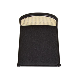 Arlin Upholstered Stool with Curved Back and Footrest - Set of 2