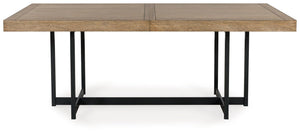 Tomtyn - Rectangular Dining Room Extension Table - Light Brown
