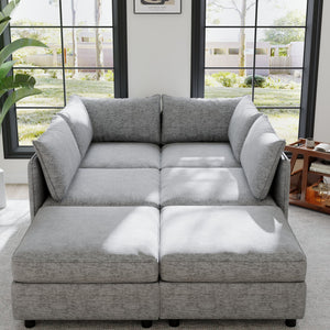 Modular Sectional Sofa, Convertible Sofa Seat With Storage